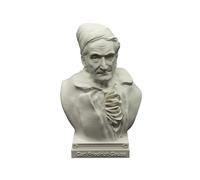 Mathematician Statue Gift Euclid Gauss Euler Poincaré Pythagoras Scientist Bust for School College Historical Figurine Head Sculpture Office Decor Table (Carl Friedrich Gauss, 4" Hx2.5 Wx2 D)