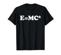 Mathematicians Logic E=MC2 Relativity Science Physics e mc2 Value Graphic T-Shirt, Men, Black, M