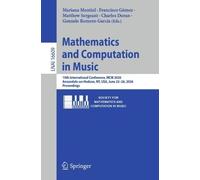 Mathematics and Computation in Music: 10th International Conference, MCM 2026, Annandale-on-Hudson, NY, USA, June 23-26, 2026, Proceedings (Lecture Notes in Computer Science, 16609)