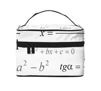 Mathematics and Geometry with Scientific Formulas, Makeup Bag, Portable Cosmetic Bag for Women - Travel Cosmetic Organizer, Toiletry Pouch, The Go-to Gift That Never Disappoints for Special Moments