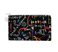 Mathematics And Physics Coin Purse Lightweight Change Purse Mini Zipper Tool Bag Canvas Coin Wallets,Women Men