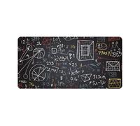 Mathematics and Physics Desk Pad Large Desk Protector Blotter Mat with Non-Slip Rubber Base Extended Waterproof Mouse Keyboard Pad Stitched Edge for Gaming Writing Office Home
