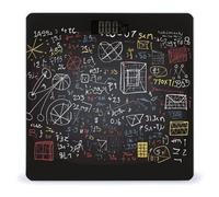 Mathematics and Physics Digital Bathroom Scale for Body Weight with High Precision Digital Weighing Scale with BMI Clear LCD Display and Step-On Measures Weight Up to 180kg