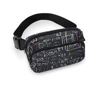 Mathematics And Physics Fanny Pack for Women Men Waist Bag Belt Bag Adjustable Casual Bag for Travel Sports Hiking, white, 7.9x5.1inches