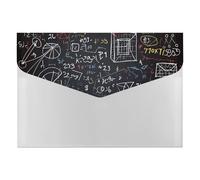 Mathematics and Physics Folders with 6 Pack Pockets, Waterproof Organizer File Folder for Letter Size Paper, Accordian Folder with Snap for Home, Travel, Business, Office
