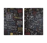 Mathematics And Physics Passport Holder for Women Men PU Leather Passport Travel Wallet with Multiple Pockets