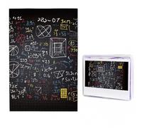 mathematics and physics Puzzles 500 Pieces Personalized Jigsaw Puzzles Photos Puzzle for Adults Challenging Picture Puzzle with Storage Bag Jigsaw for Men Women Home Decor (19.7" x 29.5")