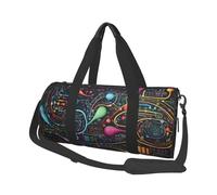 Mathematics and Physics Round Travel Duffel Bag - Large Capacity Durable Carry-On Bag for Vacation, Gym, Short Trips
