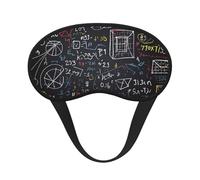 Mathematics and Physics Sleep Mask for Side Sleepers: Blackout Eye Masks for Sleeping - Soft Breathable Soft Eye Shade Cover for Travel - Adjustable Night Blindfold for Men Women Gifts