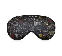Mathematics and Physics Sleep Mask Personality Eye Sleep Shade Cover Comfortable Breathable Sleeping Blindfold Soft Comfortable Night Eye Cover Adjustable Band Eye Mask for Men Women