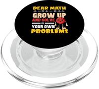 Mathematics Become Adult Solve Own Problems Maths Anti PopSockets PopGrip for MagSafe
