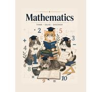 Mathematics Cat Graph Paper Notebook for Kids: Cute Cat Math Workbook with Grid Paper for Students Ages 6-12