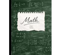 Mathematics Composition Notebook: Classic Forest Green 5x5 Graph Paper for High School and College: Dark Academia Aesthetic Chalkboard Design, 8.5 x ... Math & Science Lab Notebook by Studio Ko