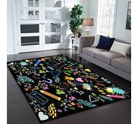 Mathematics Education School Math Formulas Area Rugs for Playroom Classroom Bedroom Entryway Runner Rug Educational Learning Rugs Carpet for Boy's and Girl's Room Easy to Clean 6' x 9'