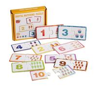 Mathematics Educational Toys | Wooden Toddler Educational Toy | Matching Game | Interactive | Lightweight | 12.5x11.5x2.5cm Perfect For Kids Boys And Girls