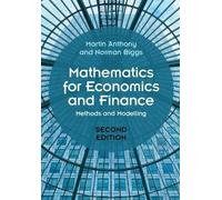 Mathematics for Economics and Finance, Anthony, Ma