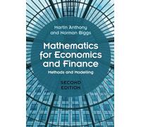 Mathematics for Economics and Finance: Methods and Mode - Paperback NEW Martin 3
