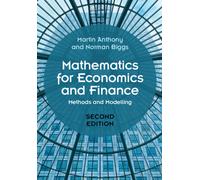 Mathematics for Economics and Finance: Methods and Modelling