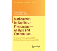 Mathematics for Nonlinear Phenomena - Analysis and Computation : In Honor of Yoshikazu Giga's 60th Birthday, Sapporo, Japan, August 2015