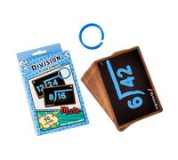 Mathematics - Learn Arithmetic | Mathematical Flash Cards For Kindergarten And Primary School, 50 Cards Set For Practice Of The Most Xminus, With Ring Loop, Edu