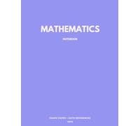 MATHEMATICS NOTEBOOK: 1/2" Graph Paper+ Math Resources (Violet Cover)