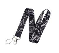 Mathematics Physical World Paper Plane Funny Art Lanyard Neck Key Strap for Phone Keys ID Card Cartoon webbings Ribbons