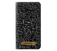 Mathematics Physics Blackboard Equation PU Leather Flip Case Cover For iPhone 11 PU Leather Flip Case Cover For iPhone 11 with Personalized Your Name on Leather Tag