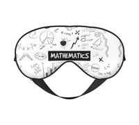 Mathematics Print Eye Mask Sleep Mask for Men & Women Mask for Sleep with Easy Adjustable Strap Night Eye Cover for Travel