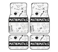 Mathematics Print Print Floor Mat For Car Rubber Anti-Slip Carpets Cushion All Weather Heavy Dust Car Floor Mats For Front & Rear-4 Piece Set