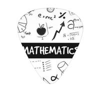Mathematics Print Print Guitar Picks,12 Pack Guitar Plectrums Thin, For Bass Electric Acoustic Guitars Ukulele