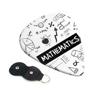 Mathematics Print Printed Guitar pick Guitar Plectrums for Acoustic Guitar Electric Guitar Bass Guitar - Guitar Accessories - 6 Pack 0.96mm