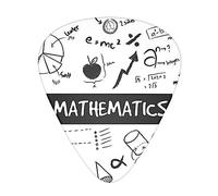 Mathematics Print Printed Guitar Picks Personalized Guitar Plectrums 12 Pcs For Acoustic Guitar Electric Guitar And Bass Bulk Guitar Pick One Size