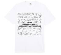 Mathematics - Wish Life was Simple As Discrete Mathematics Comfort Colors Adult Heavyweight T-Shirt