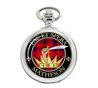 Matheson Scottish Clan Crest Full Hunter Pocket Watch