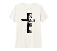 Mathew 5:13 Salty Cross Christian Premium T-Shirt