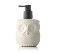 Mathew O Ceramics Owl Shape Soap Dispenser Soap Bottle Lotion Bottle with Pump
