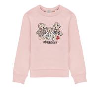 Mathew Teddy Cotton Sweatshirt, female, Burberry, Kids Sweatshirts, Pink, 4 Y, Kids 4 Y