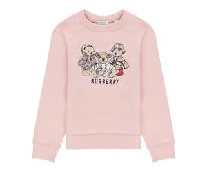 Mathew Teddy Cotton Sweatshirt, female, Burberry, Kids Sweatshirts, Pink, 4 Y, Kids 4 Y