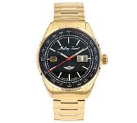 Mathey-Tissot Men’s Watch - Swiss Quartz Movement, Multi-Function Dial, Precision Timekeeping, Durable Construction, Everyday Style, Casual and Functional Timepiece for Men, Gold, 21mm, Mathey Tissot