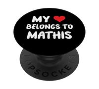 Mathis - My Heart Belongs To Mathis - Love PopSockets Adhesive PopGrip