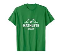 Mathlete Coach: Inspiring Athletic Math Enthusiasts T-Shirt, Men, Kelly Green, XX-Large