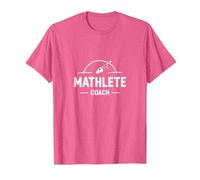Mathlete Coach: Inspiring Athletic Math Enthusiasts T-Shirt, Men, Pink Heather, Small