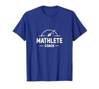 Mathlete Coach: Inspiring Athletic Math Enthusiasts T-Shirt, Men, Royal Blue, Large
