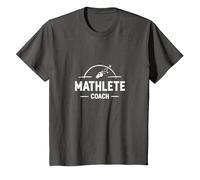 Mathlete Coach: Inspiring Athletic Math Enthusiasts T-Shirt, Youth, Asphalt Grey, 2T