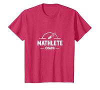 Mathlete Coach: Inspiring Athletic Math Enthusiasts T-Shirt, Youth, Red Heather, 3T