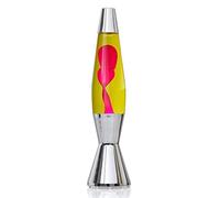 MATHMOS Astro Baby Lava Lamp Silver | Made in Britain Since 1964 | Yellow & Red Lava Lamps | Unique Lava Lamp Formula | Made to The Highest Safety Standards