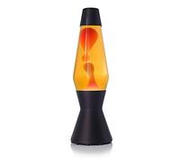 MATHMOS Astro Lava Lamp in Matt Black | UK Inventors of The 1963 Design Classic | Yellow & Orange Lava Lamps Handmade in Britain to The Highest Safety Standards