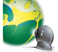 MATHMOS Lava Lamp Projector in Silver - Blue/Yellow