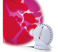 MATHMOS Lava Lamp Projector in White - Violet/Red