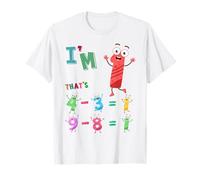 Maths 1st Birthday Outfit Idea For Kids & 1 Year Old Numbers T-Shirt